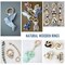 50 PCS Unfinished Wooden Rings for Crafts, Natural Wood Rings for DIY Without Paint, Wooden Rings for Macrame, Jewelry Making 55mm/2.2inch